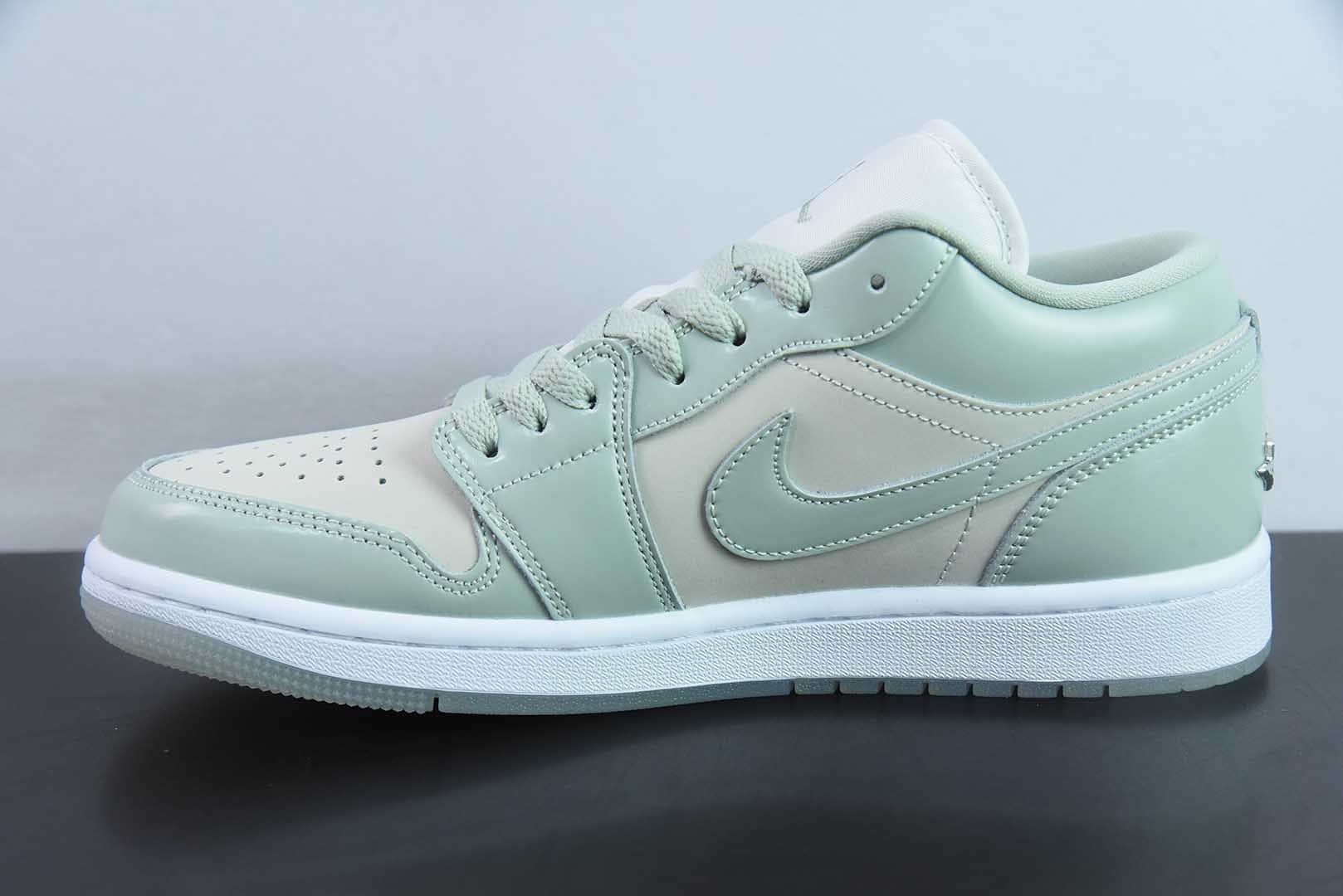 乔丹Air Jordan 1 Low AJ1乔1琥珀绿低帮文化休闲板鞋纯原版本 货号:HF4078-100
