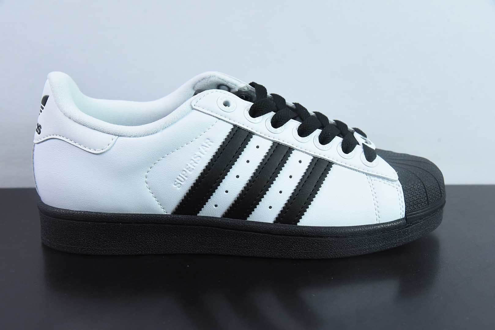 阿迪达斯 Adidas Originals SuperstarⅡ贝壳头二代黑白低帮复古板鞋纯原版本 货号：JI0124