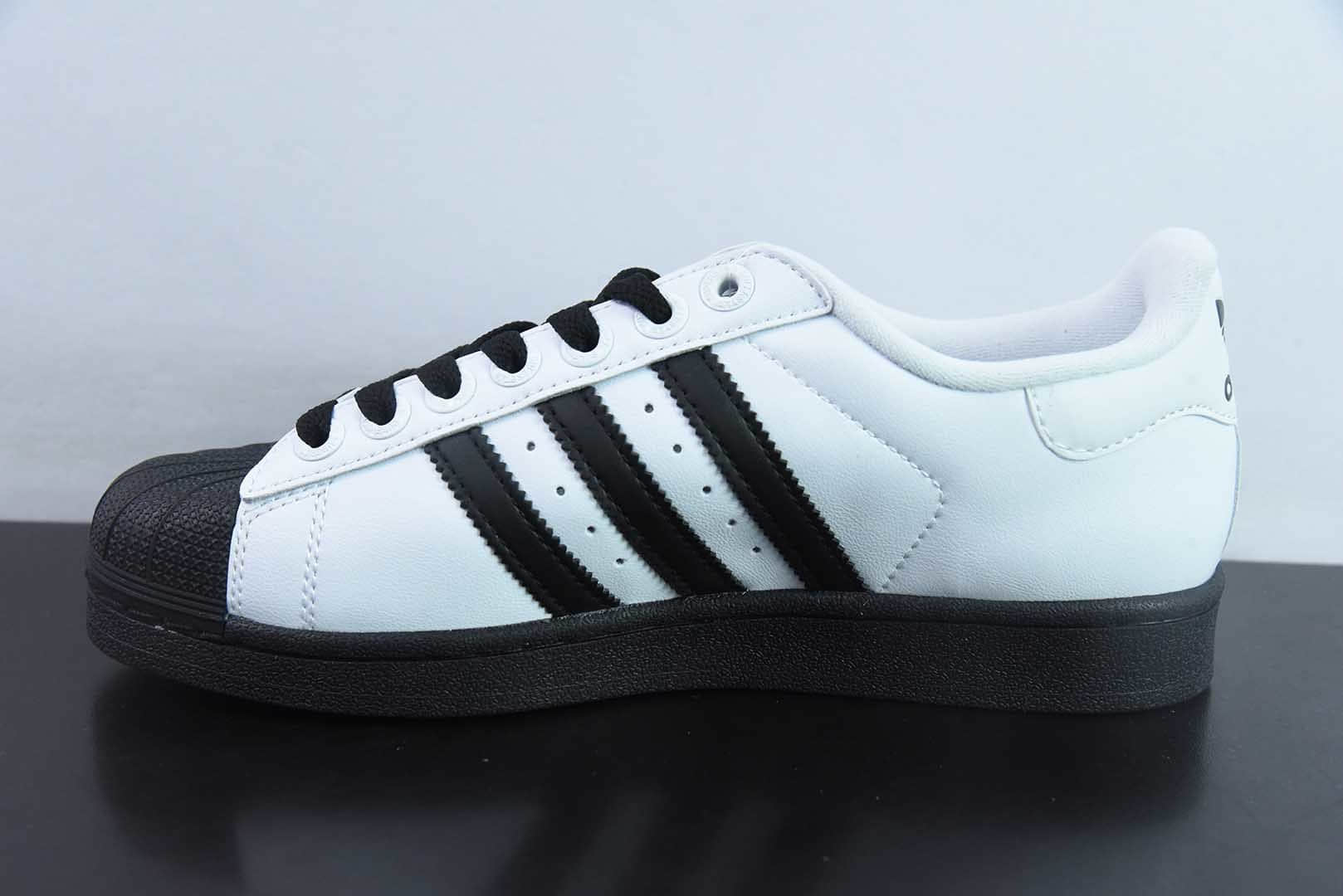 阿迪达斯 Adidas Originals SuperstarⅡ贝壳头二代黑白低帮复古板鞋纯原版本 货号：JI0124