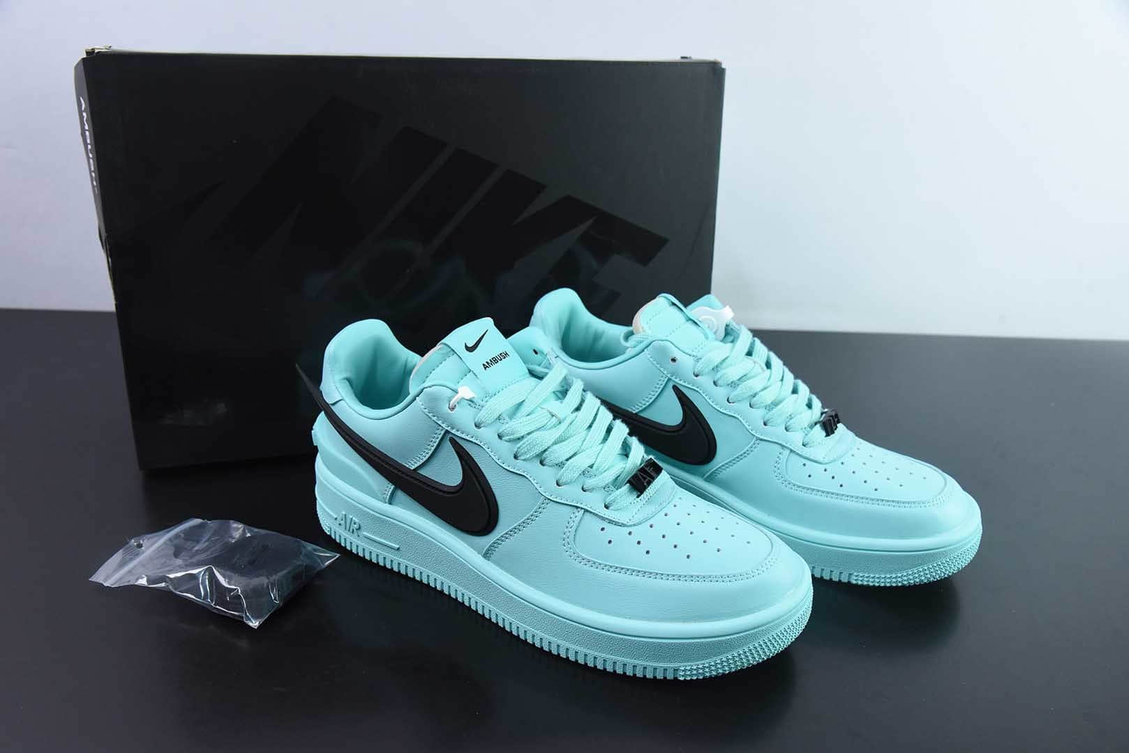 耐克Nike Ambush x Nk Air Force 1'07 Low 联名款湖水蓝空军一号低帮休闲板鞋纯原版本 货号:DV3464-500