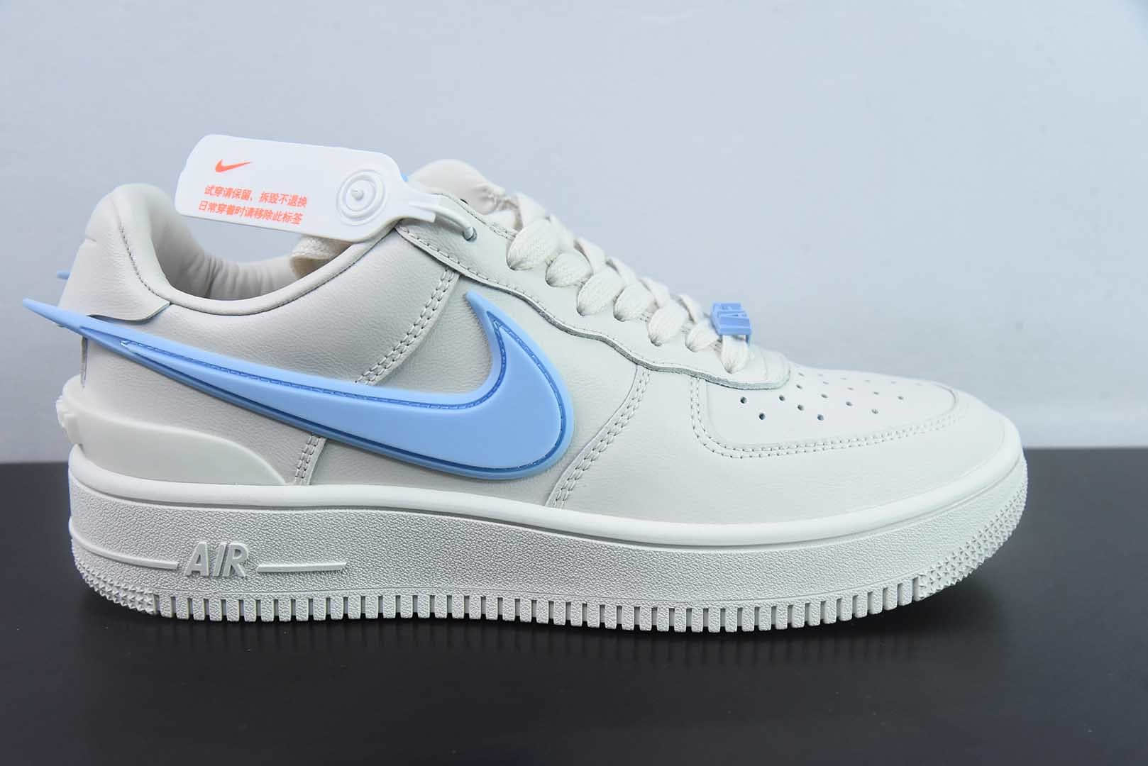 耐克Nike AMBUSH x NK Air Force 1 Low联名大钩白蓝空军一号低帮运动板鞋纯原版本 货号：DV3464-900 