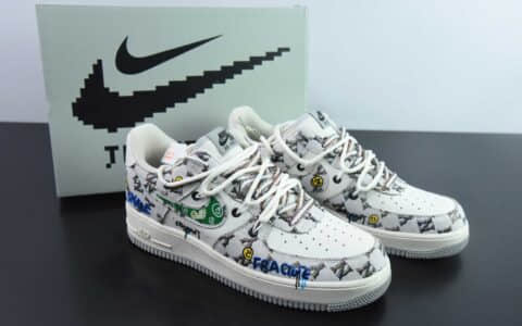 耐克Nike Air Force 1'07 Low Hip Hop 嘻哈MLB空军一号低帮休闲运动绑带板鞋纯原版本 货号：BD0077-333