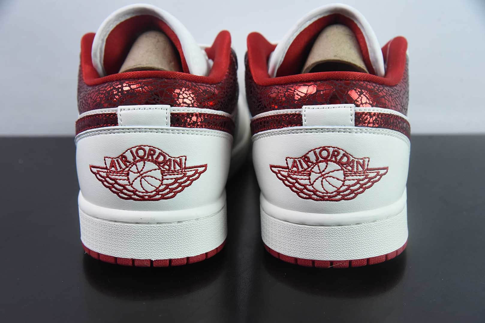 乔丹Air Jordan 1 Low AJ1乔1白红低帮文化休闲板鞋纯原版本 货号:HJ9338-106