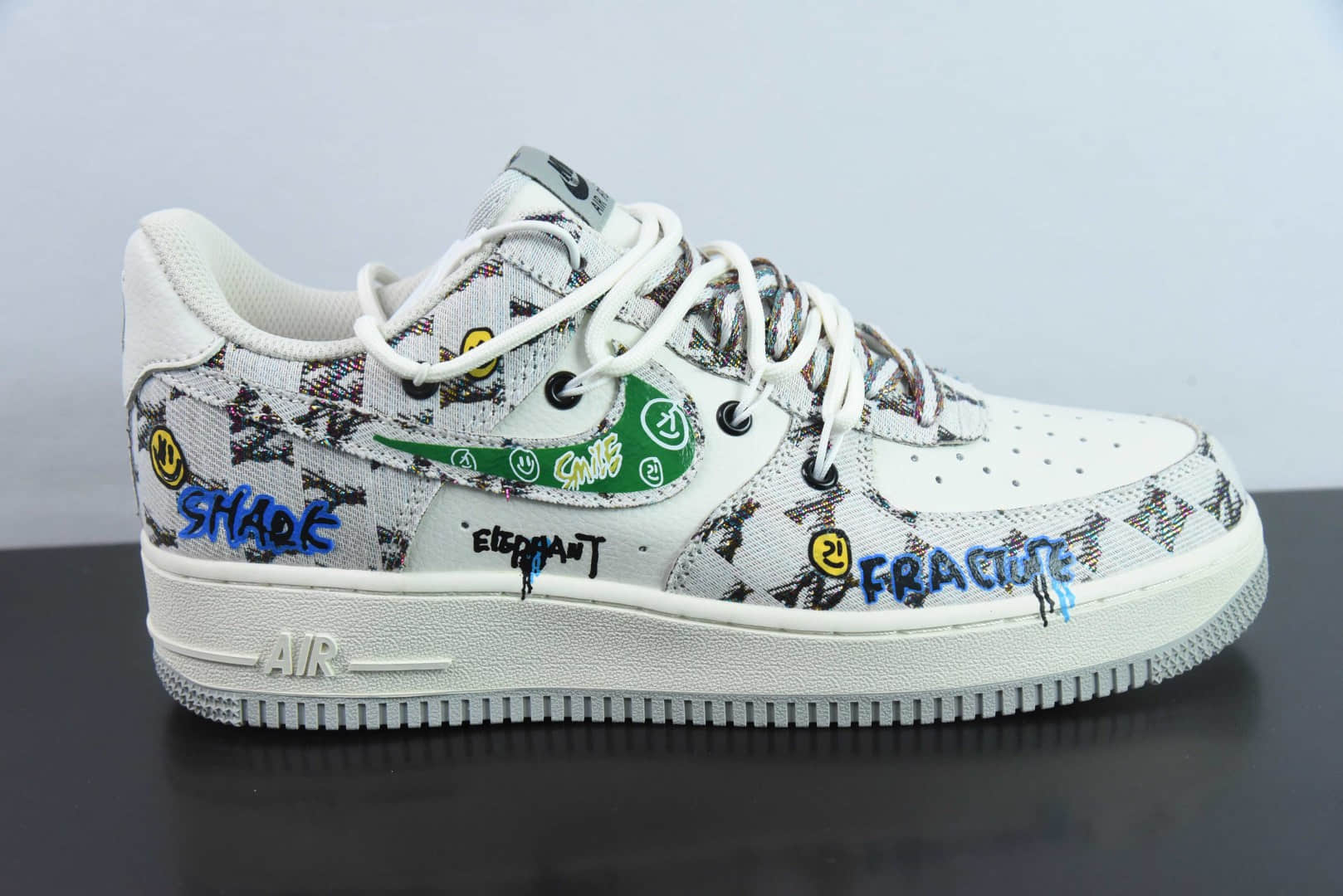 耐克Nike Air Force 1'07 Low Hip Hop 嘻哈MLB空军一号低帮休闲运动绑带板鞋纯原版本 货号:BD0077-333