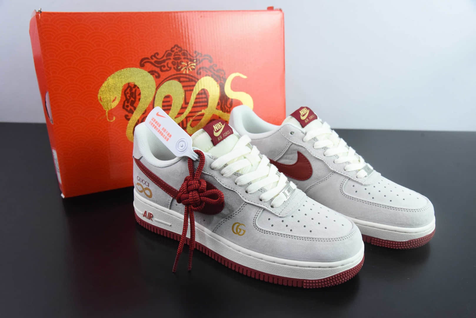 耐克NIke Air Force 1 '07 Low “古驰联名蛇年限定猪八红蛇”空军一号低帮休闲板鞋纯原版本 货号:XZ6188-020