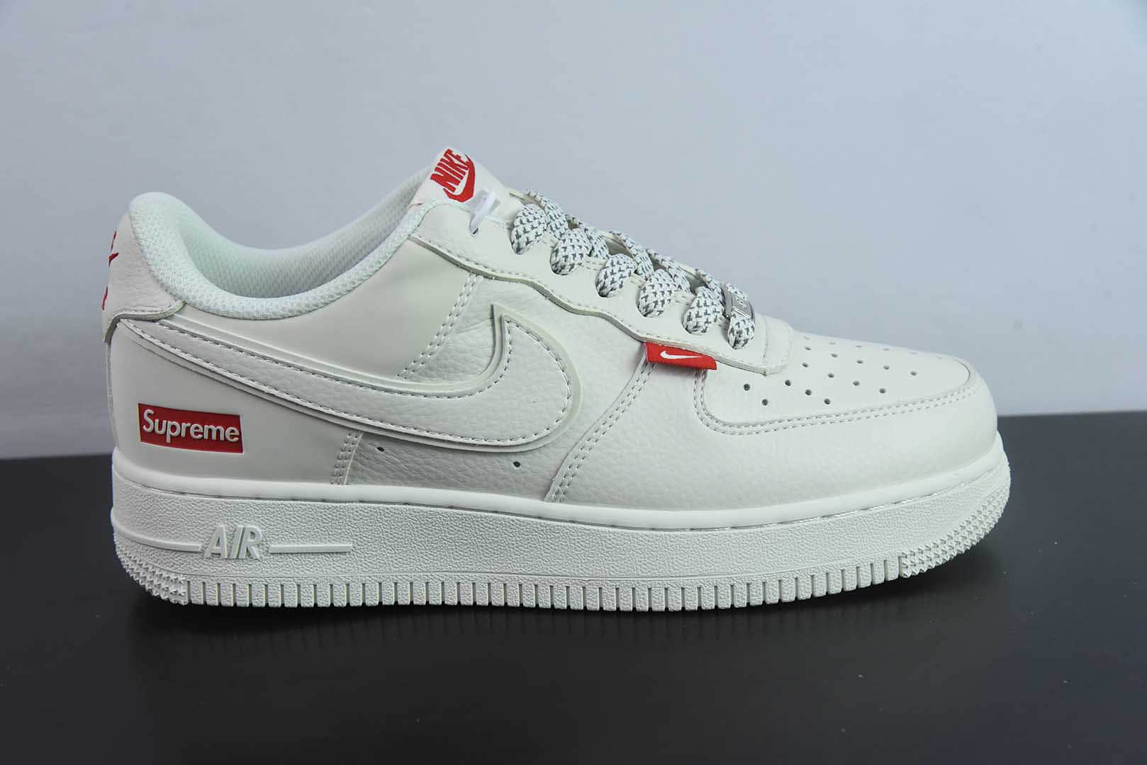 耐克Nike Force 1 '07 Low “Supreme联名百搭米色”空军一号低帮休闲板鞋纯原版本 货号:CS5288-011