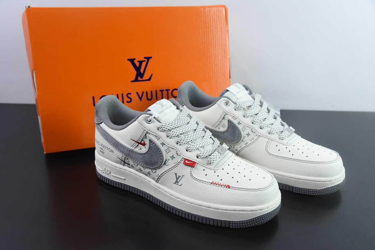 耐克Nike Air Force 1'07 Low LV联名米灰小双勾空军一号低帮休闲板鞋纯原版本 货号:YX5066 - 350
