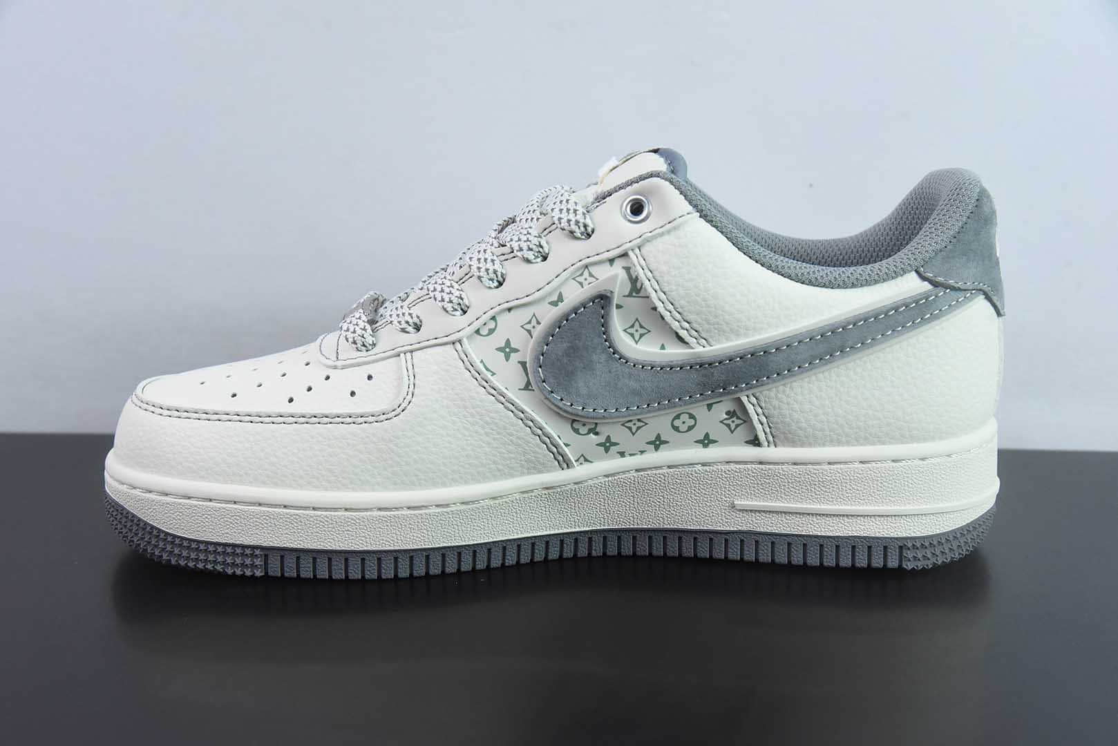 耐克Nike Air Force 1'07 Low LV联名米灰小双勾空军一号低帮休闲板鞋纯原版本 货号:YX5066 - 350
