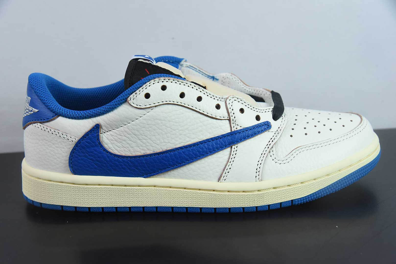 乔丹Air Jordan Travis Scott x Air Jordan AJ1 Low OG SP TS联名AJ1白蓝倒钩低帮文化篮球鞋纯原版本 货号:DM7866 - 104