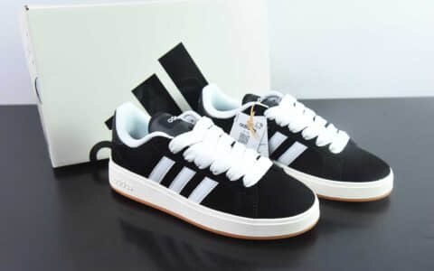 阿迪达斯Adidas GRAND COURTBEAT Base 00S黑白低帮休闲板鞋纯原版本 货号:IH6184