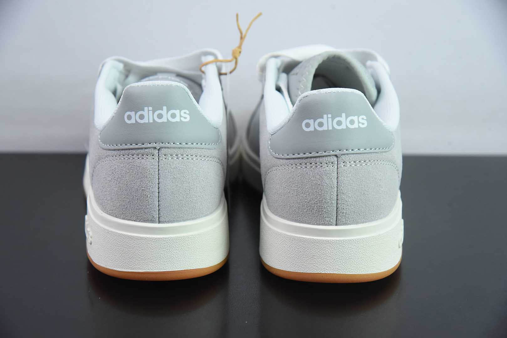 阿迪达斯Adidas GRAND COURTBEAT Base 00S 灰白休闲耐磨低帮板鞋纯原版本 货号:IH6188