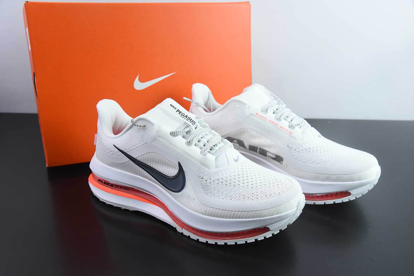 耐克Nike Pegasus Premium白红全掌纤维气垫网面跑步鞋纯原版本 货号：HQ2592-101