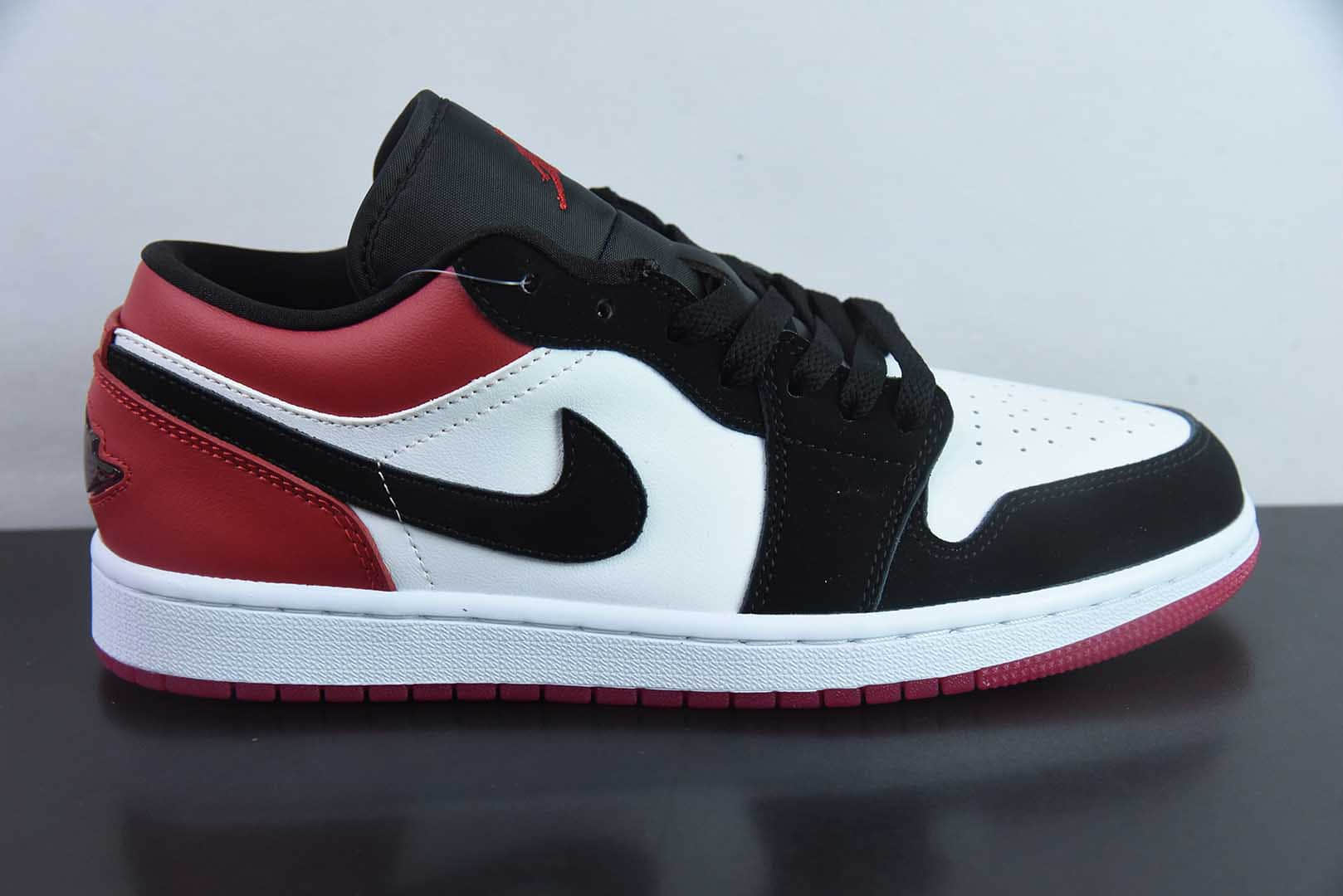 乔丹Air Jordan AJ1 Low黑红黑脚趾低帮复古文化篮球鞋纯原版本 货号:IB8971 - 106