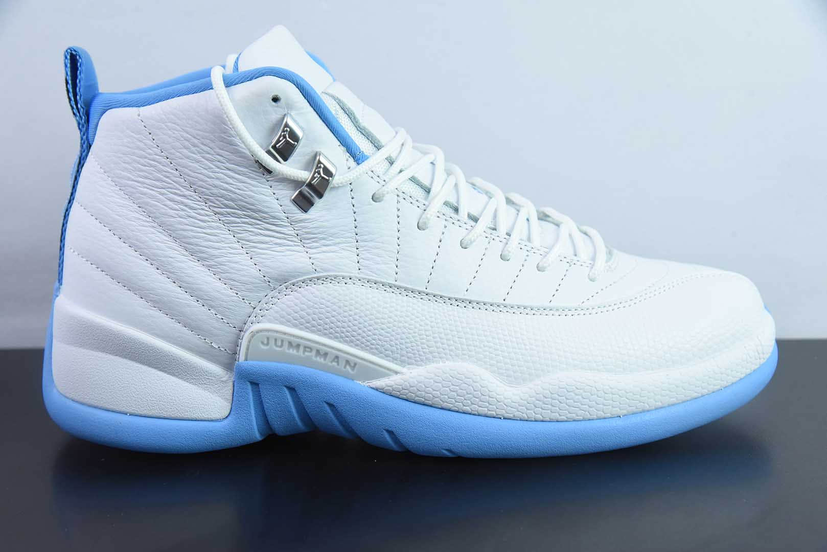 乔丹Air Jordan 12  Melo  AJ12乔12白蓝高帮男子文化篮球鞋纯原版本 货号：CT8013 - 112