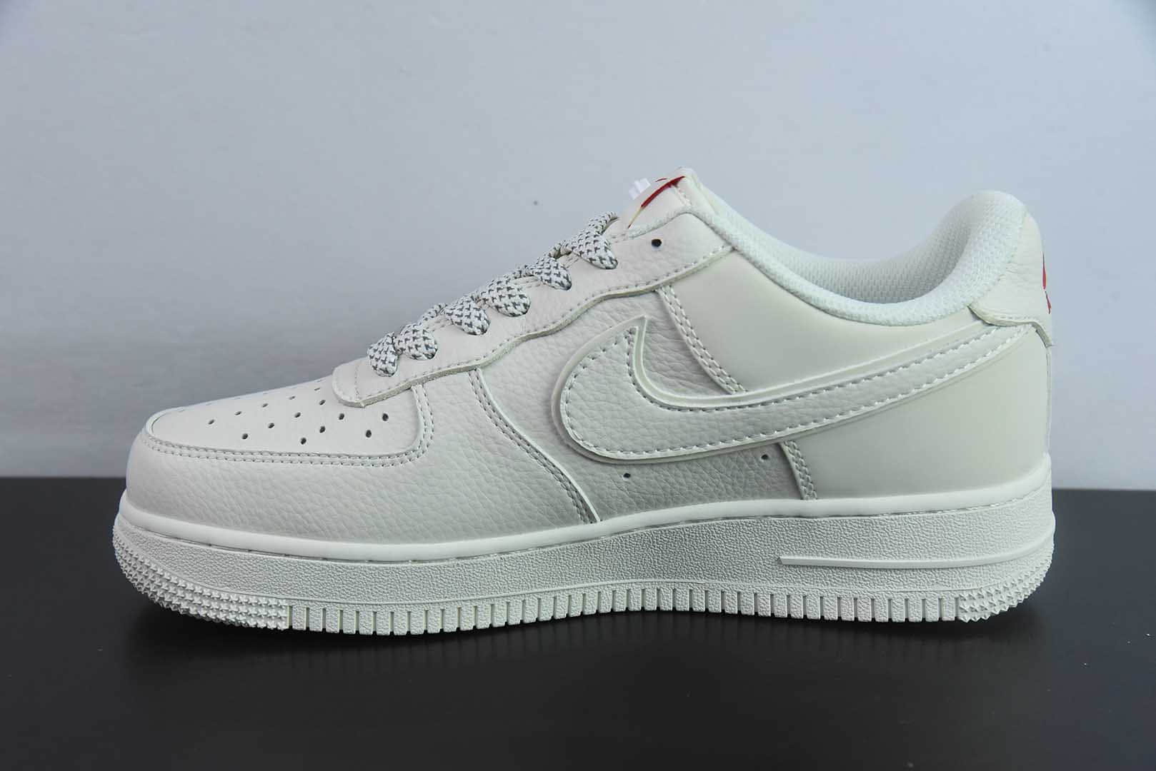 耐克Nike Force 1 '07 Low “Supreme联名百搭米色”空军一号低帮休闲板鞋纯原版本 货号:CS5288-011