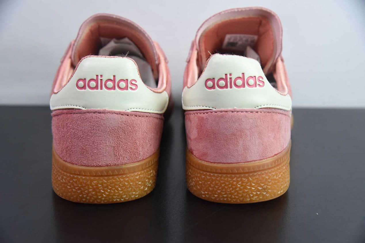 阿迪达斯 Adidas Handball Spezial 复古单品粉白德训鞋纯原版本 货号：IH2610