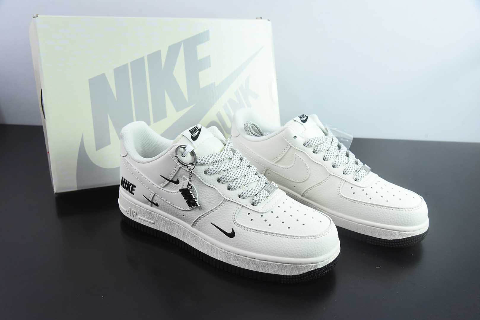 耐克Nike Air Force 1 '07 Low “NIKE联名黑小三勾”空军一号低帮运动鞋纯原版本 货号：XX3168-183
