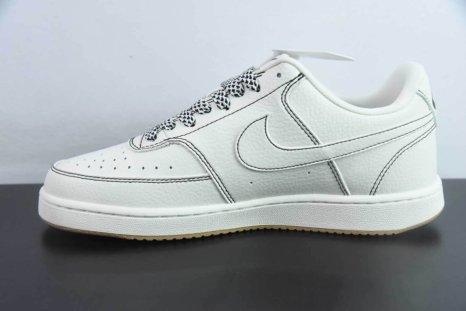 耐克Nike Air Force 1'07 Supreme联名米白印花小空军低帮休闲板鞋纯原版本  货号：CS5288-013