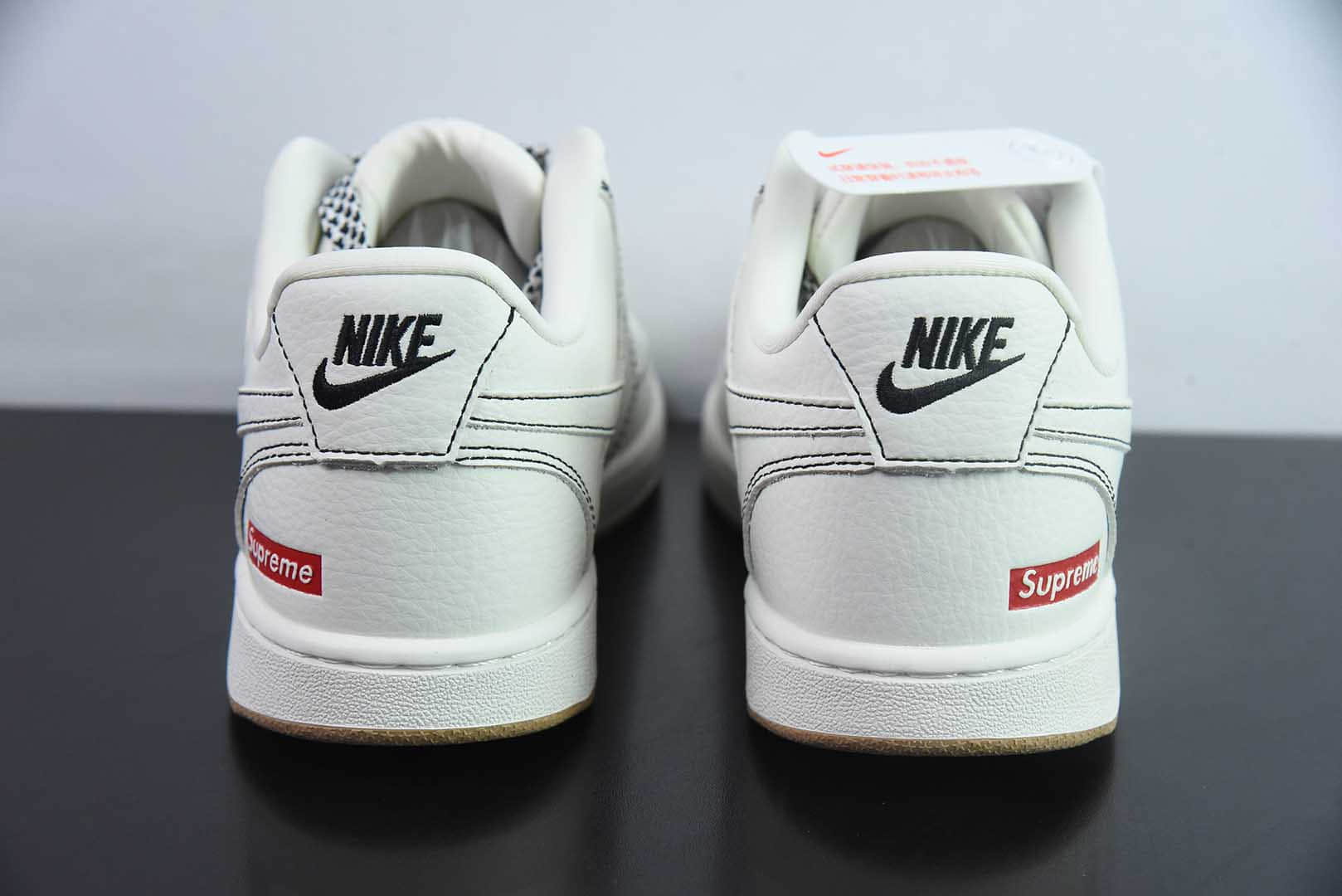 耐克Nike Air Force 1'07 Supreme联名米白印花小空军低帮休闲板鞋纯原版本  货号：CS5288-013