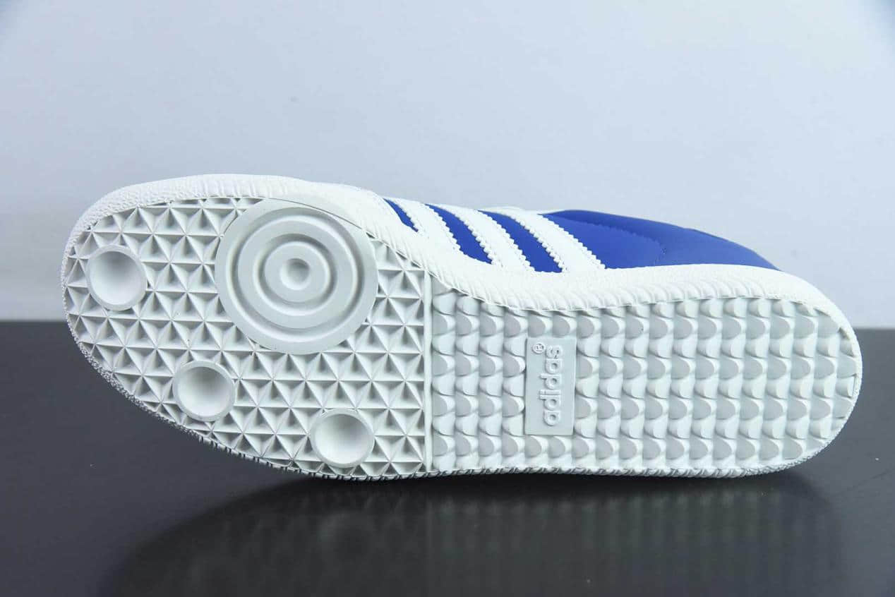 阿迪达斯 Adidas Original Samba OG 阿迪三叶草白蓝复古桑巴鞋纯原版本 货号：JI3203
