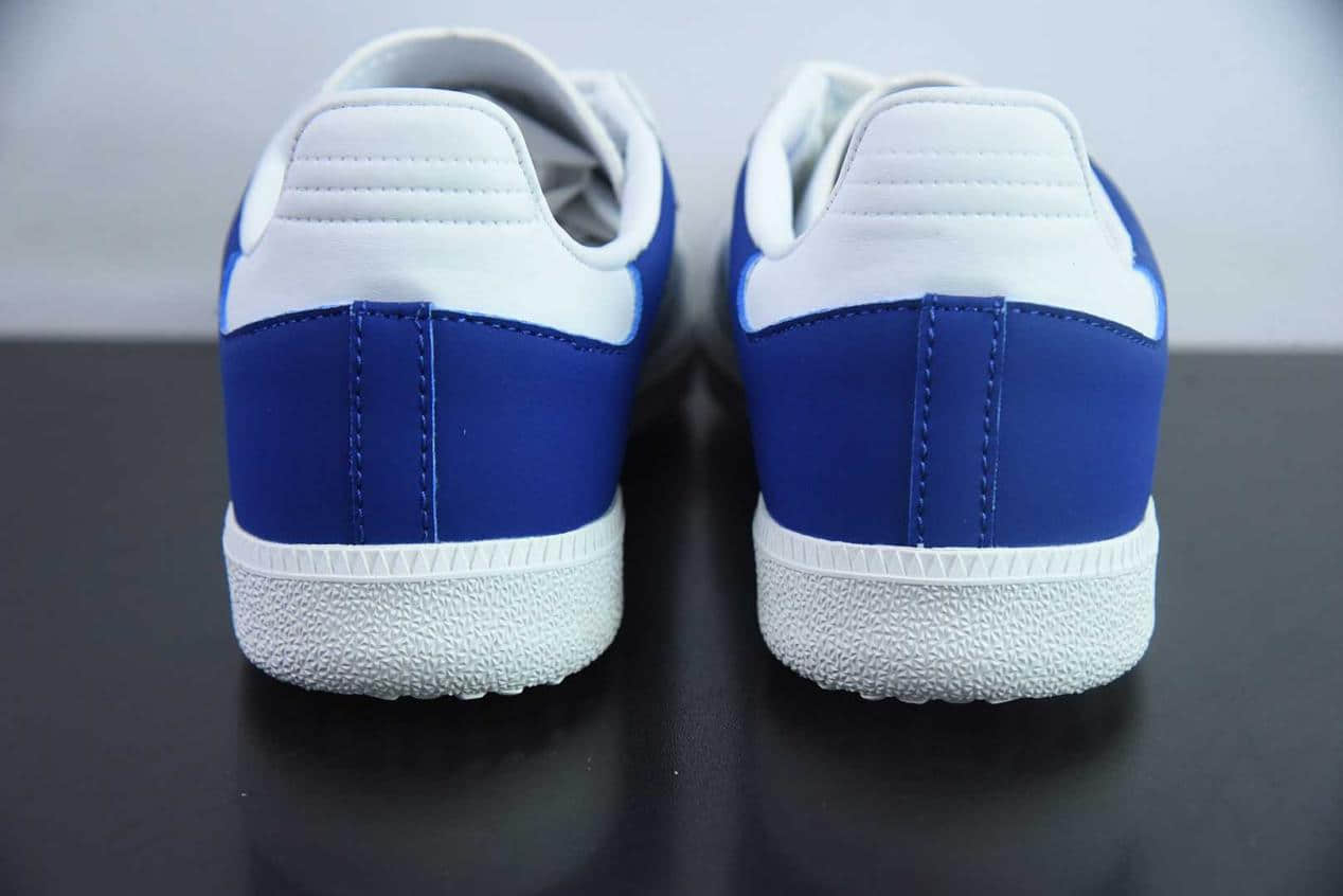 阿迪达斯 Adidas Original Samba OG 阿迪三叶草白蓝复古桑巴鞋纯原版本 货号：JI3203