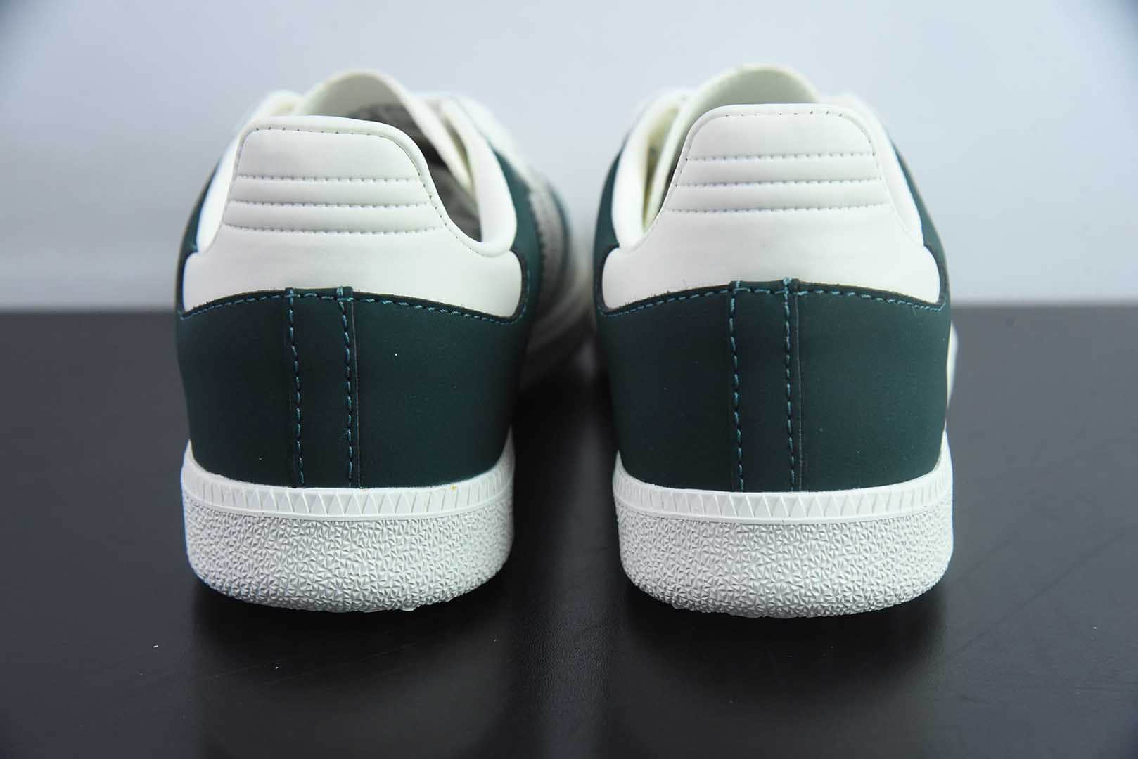 阿迪达斯 Adidas Original Samba OG 三叶草白绿复古桑巴鞋纯原版本 货号：JI3205