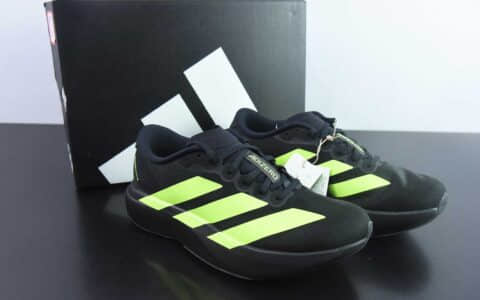 阿迪达斯Adidas Adizero Evo SL阿迪黑绿超轻透气缓震跑鞋纯原版本 货号:JR3420