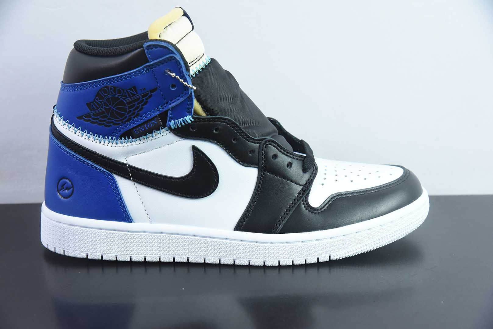 乔丹Fragment x Union x Air Jordan 1 Retro AJ1 乔1全新解构皇家蓝高帮篮球鞋纯原版本 货号：IO7847-001