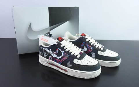 耐克Nike Air Force 1'07 Low Happy To End 快乐至死涂鸦空军一号低帮休闲板鞋纯原版本 货号：DY2032-320