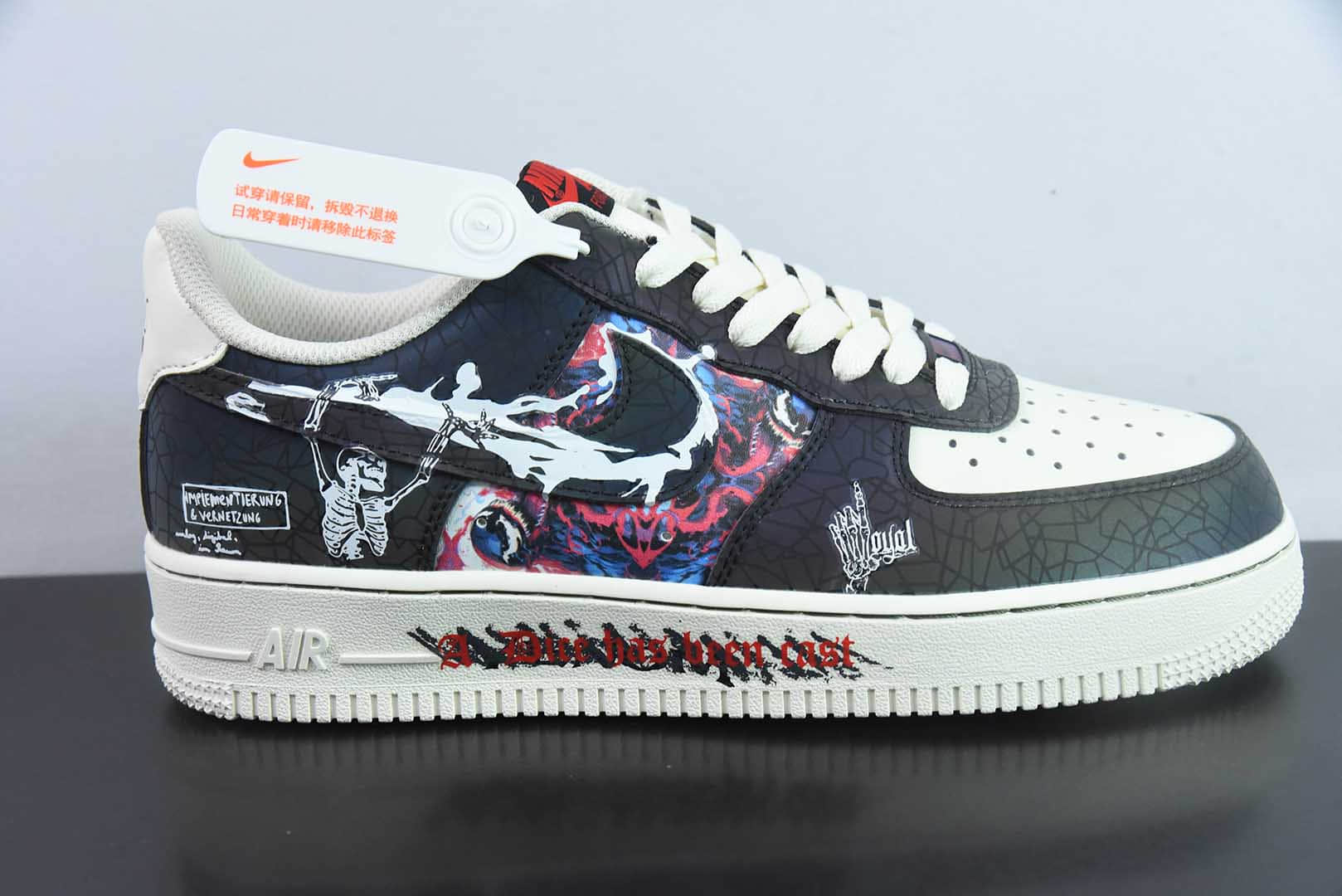 耐克Nike Air Force 1'07 Low Happy To End 快乐至死涂鸦空军一号低帮休闲板鞋纯原版本 货号：DY2032-320