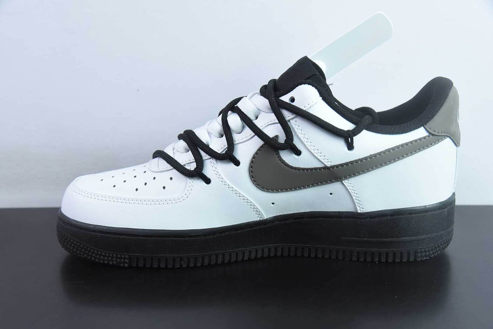 耐克Nike Air Force 1 Low 奢香水榭解构绑带空军一号低帮休闲板鞋纯原版本 货号：ZH0316-086
