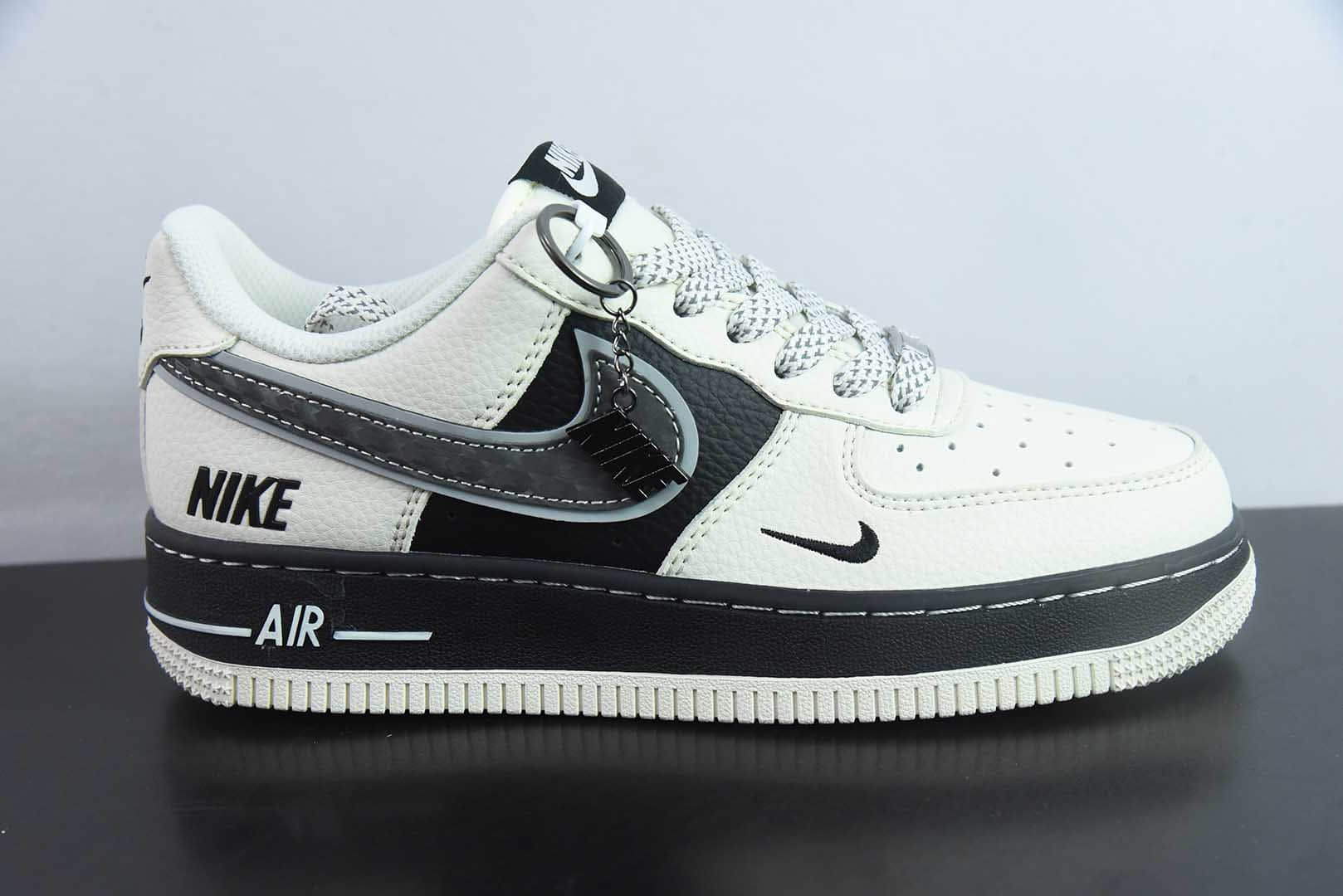 耐克Nike Air Force 1'07 Low NIKE联名双层米黑空军一号低帮休闲板鞋纯原版本 货号：XX3168-206