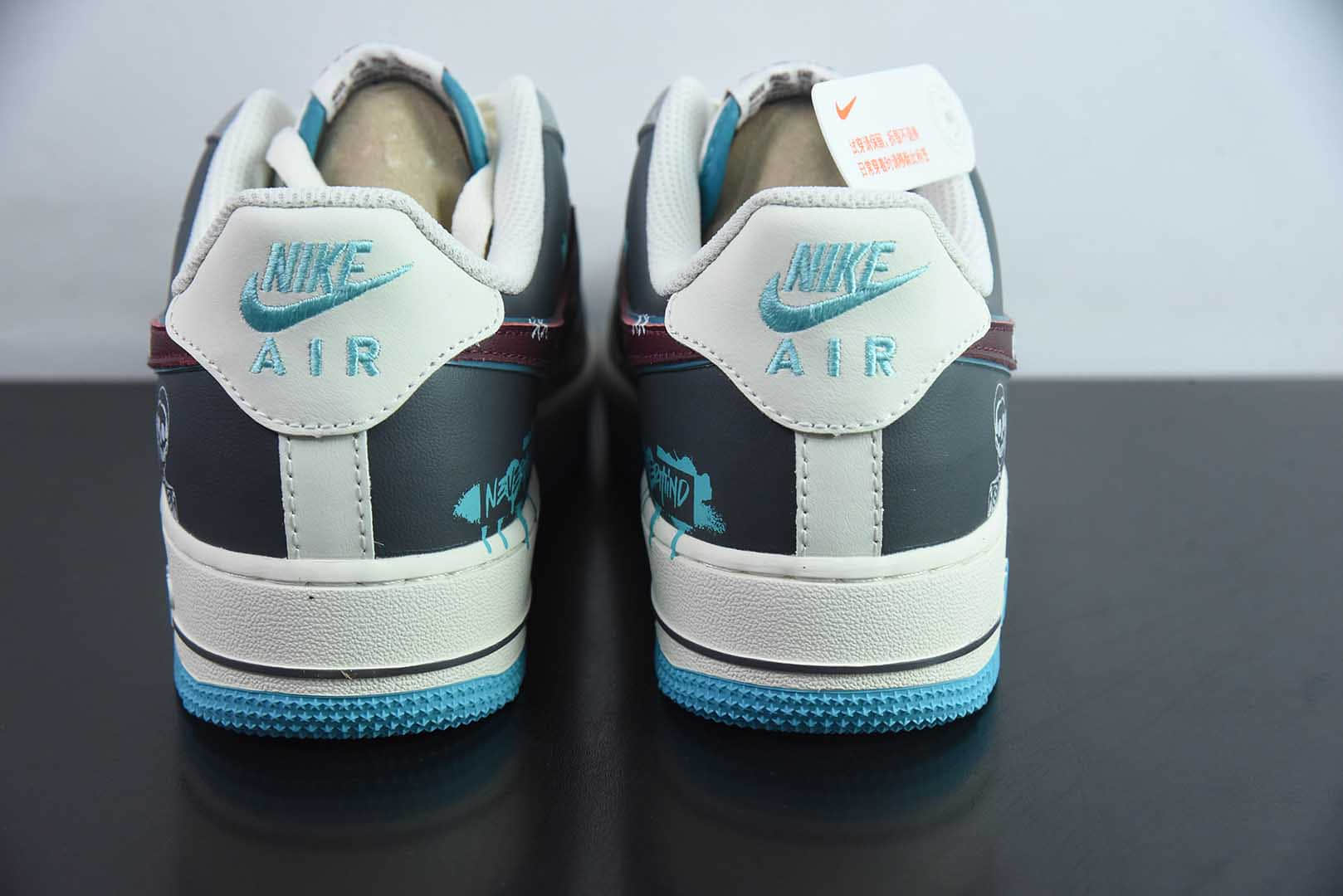 耐克Nike Air Force 1'07 Low Stop Drinking 戒酒骷髅空军一号低帮休闲运动板鞋纯原版本 货号：LJ2288-666