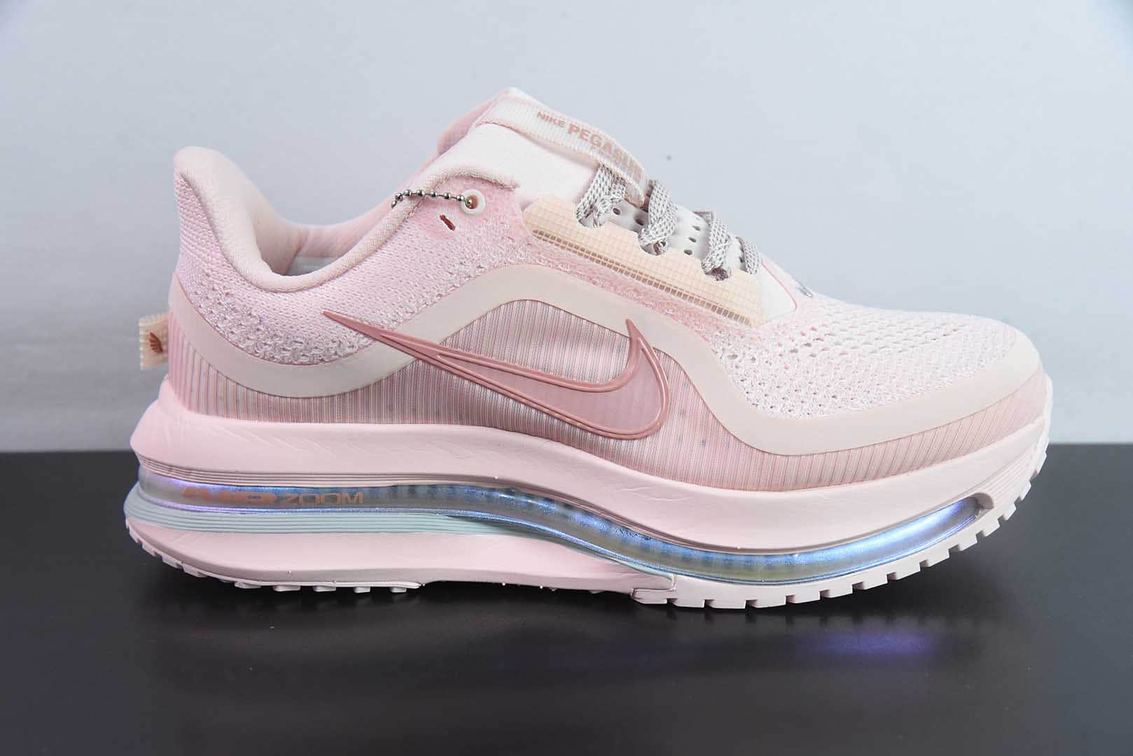 耐克Nike Air Zoom Pegasus Premium 耐克粉色网面全掌气垫缓震跑鞋纯原版本 货号：HQ2593 - 601