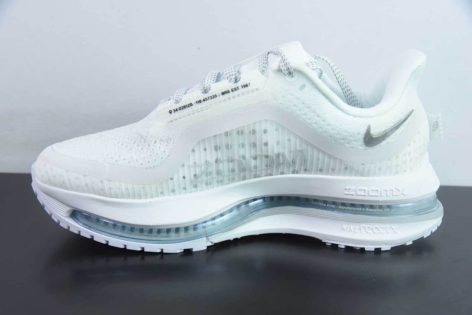 耐克Nike Pegasus Premium 耐克白黑全掌气垫跑步运动鞋纯原版本 货号：HQ2592 - 102