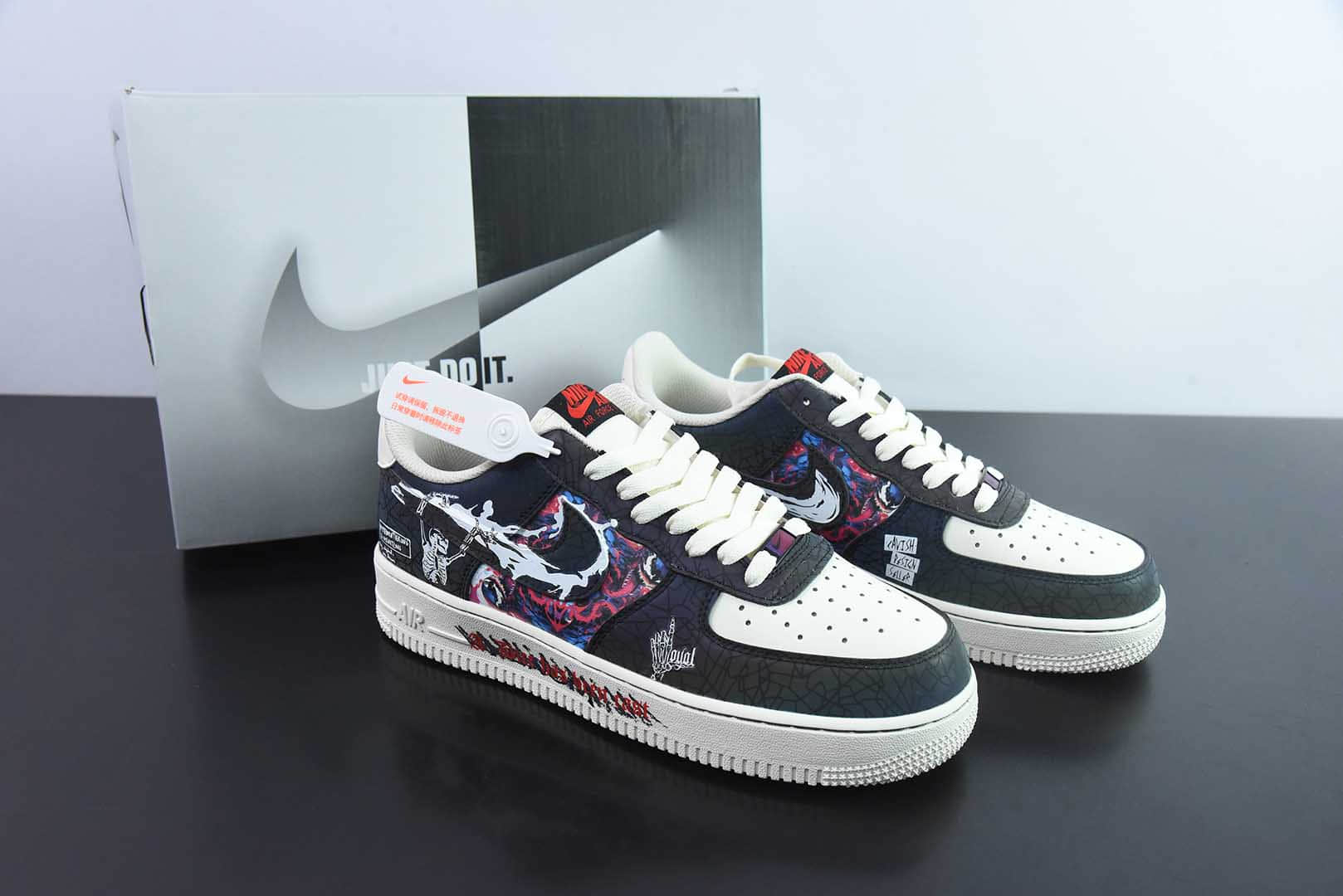 耐克Nike Air Force 1'07 Low Happy To End 快乐至死空军一号低帮休闲板鞋纯原版本 货号:DY2032 - 320